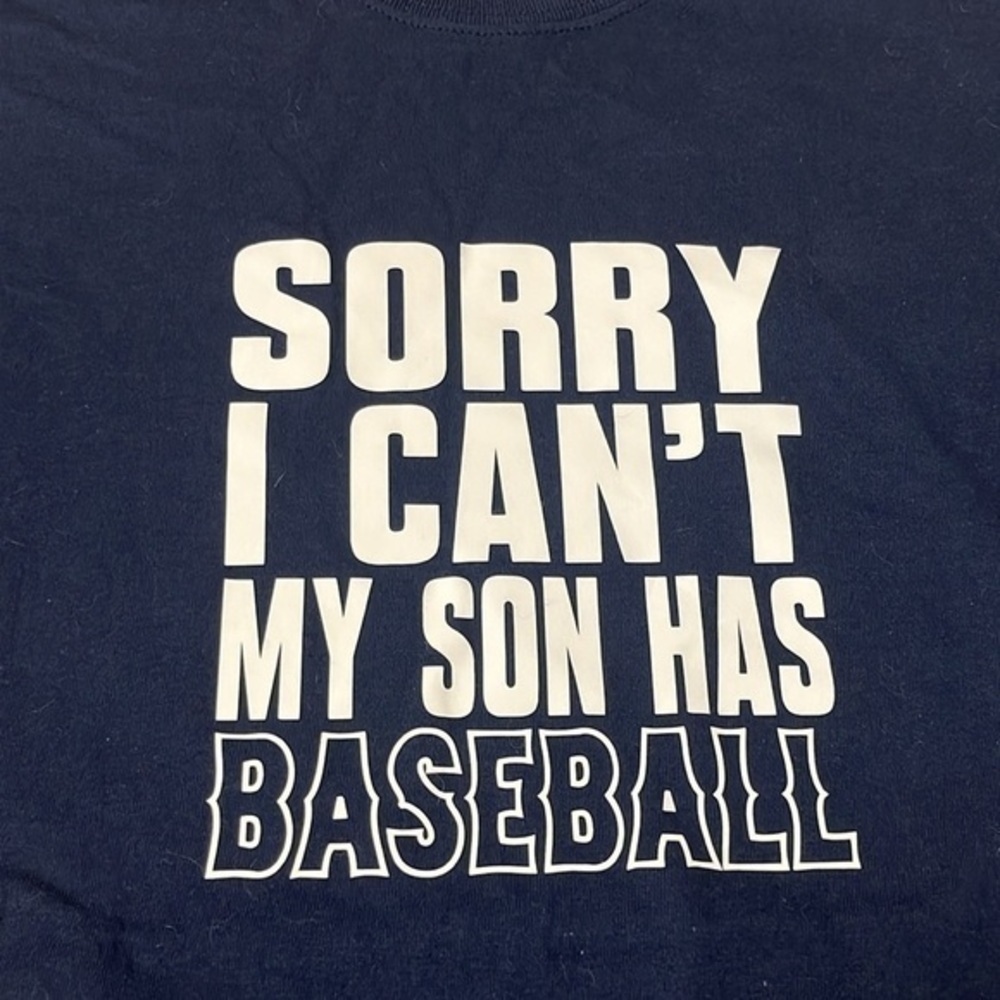 Gildan short‎ sleeve Baseball navy blue T-shirt men’s medium